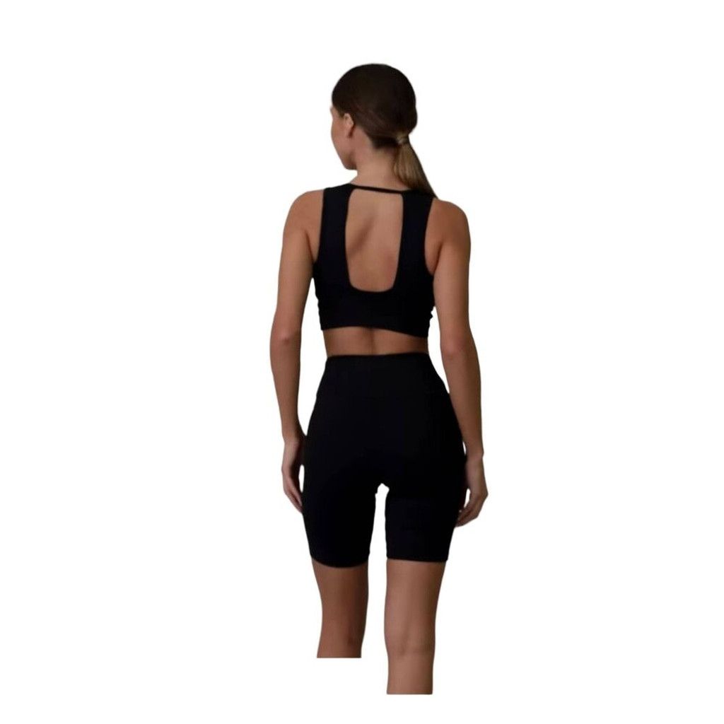 Other l Women's Size L High Waist Black Biker Shorts With Pocket Size 34" / US 12 / IT 48 - 3 Thumbnail