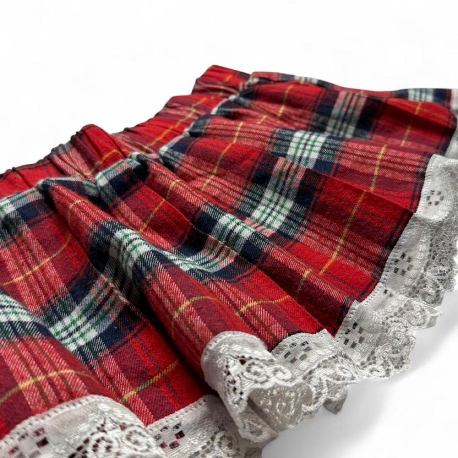Tripp NYC Adome Plaid Lace Micro Mini Skirt Rave Concert Size Large Size 34" / US 12 / IT 48 - 3 Thumbnail