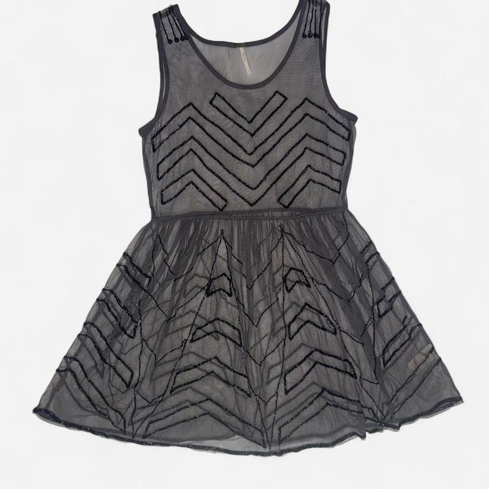 Free People Free people black mesh dress Size S / US 4 / IT 40 - 1 Thumbnail