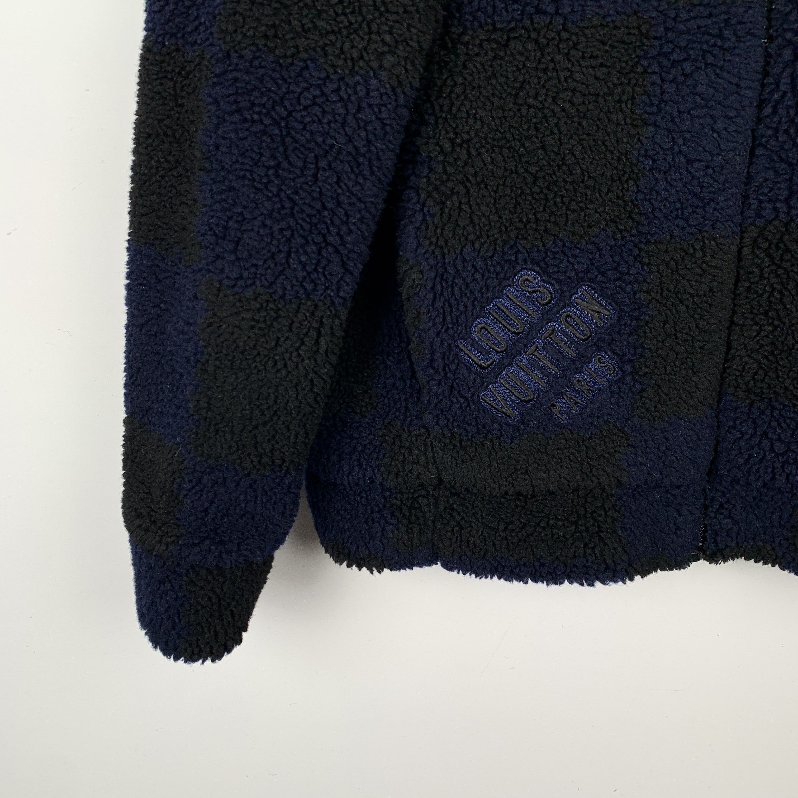 Louis Vuitton Louis Vuitton Jacket – Navy Teddy Logo Zip-Up (S) Size US S / EU 44-46 / 1 - 5 Thumbnail