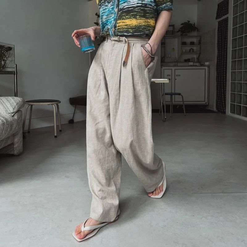 Vintage Pleated Design Casual Pants Size US 32 / EU 48 - 1 Thumbnail