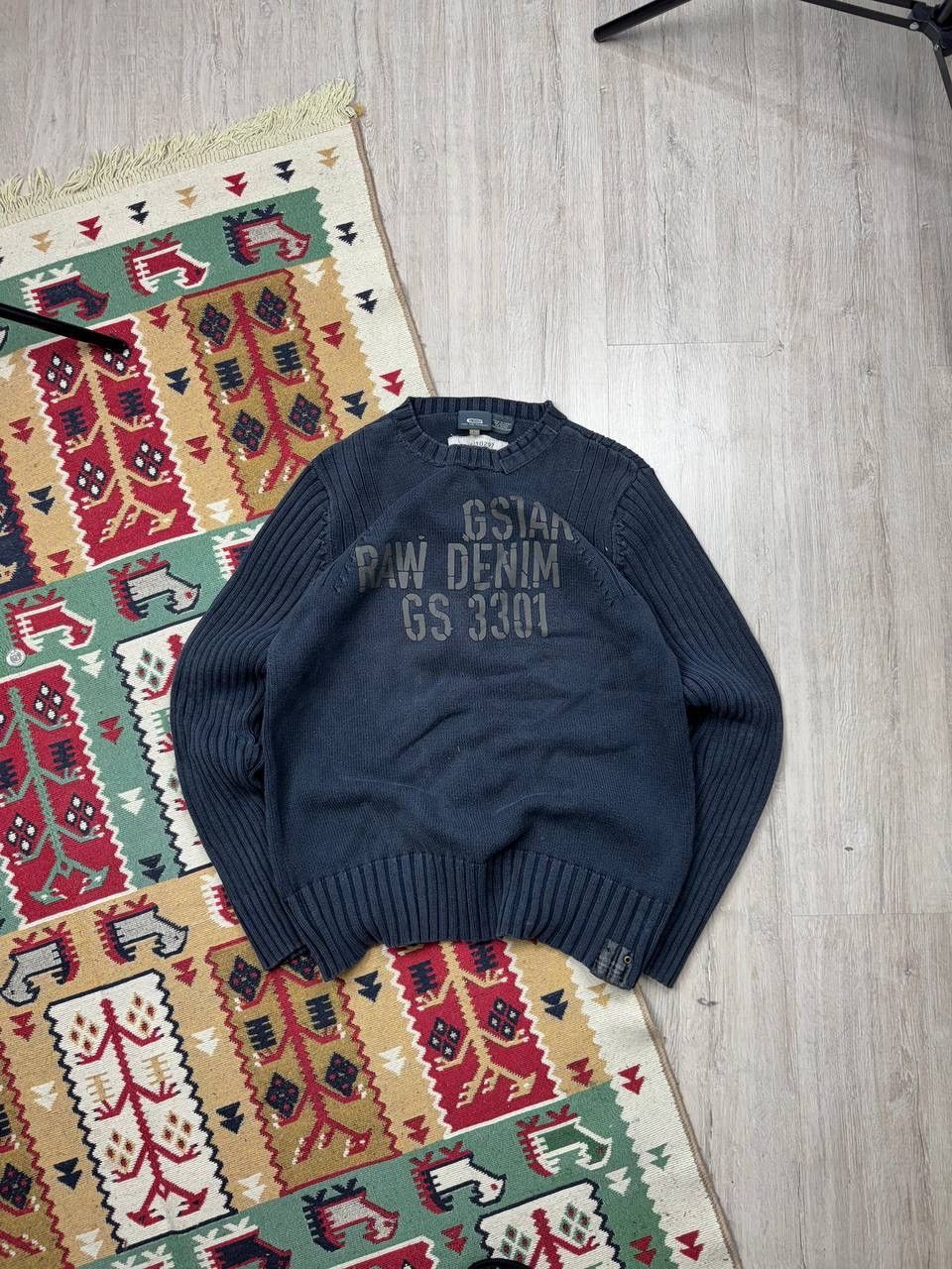 G-Star × Japanese Brand Vintage G Star Y2K Knitted Sweater Size US L / EU 52-54 / 3 - 1 Thumbnail