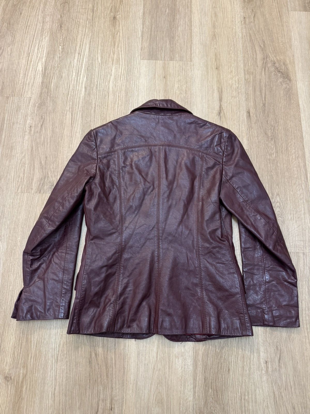 Etienne Aigner Etienne Aigner Vintage 70s 1970 Leather Blazer Jacket Taiwan Size M / US 6-8 / IT 42-44 - 2 Thumbnail