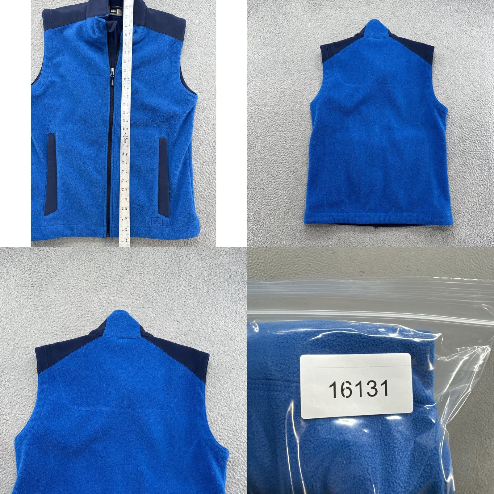 Vintage REI Blue Full Zip Fleece Polyester Vest Zip Pockets Men’s Size Medium Size US M / EU 48-50 / 2 - 8 Thumbnail