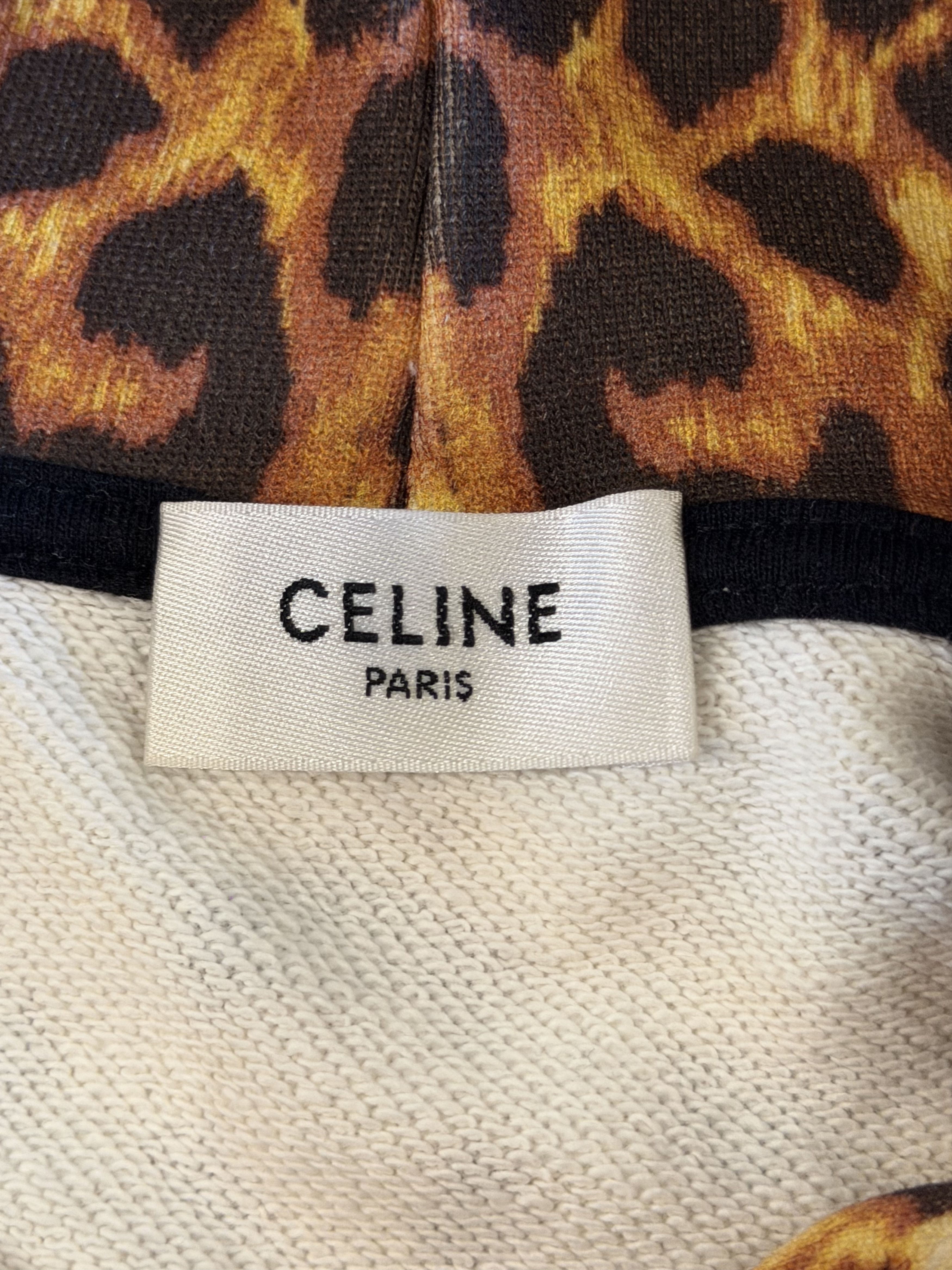 Celine CELINE SS2021 LEOPARD PRINT HOODIE Size US M / EU 48-50 / 2 - 6 Thumbnail