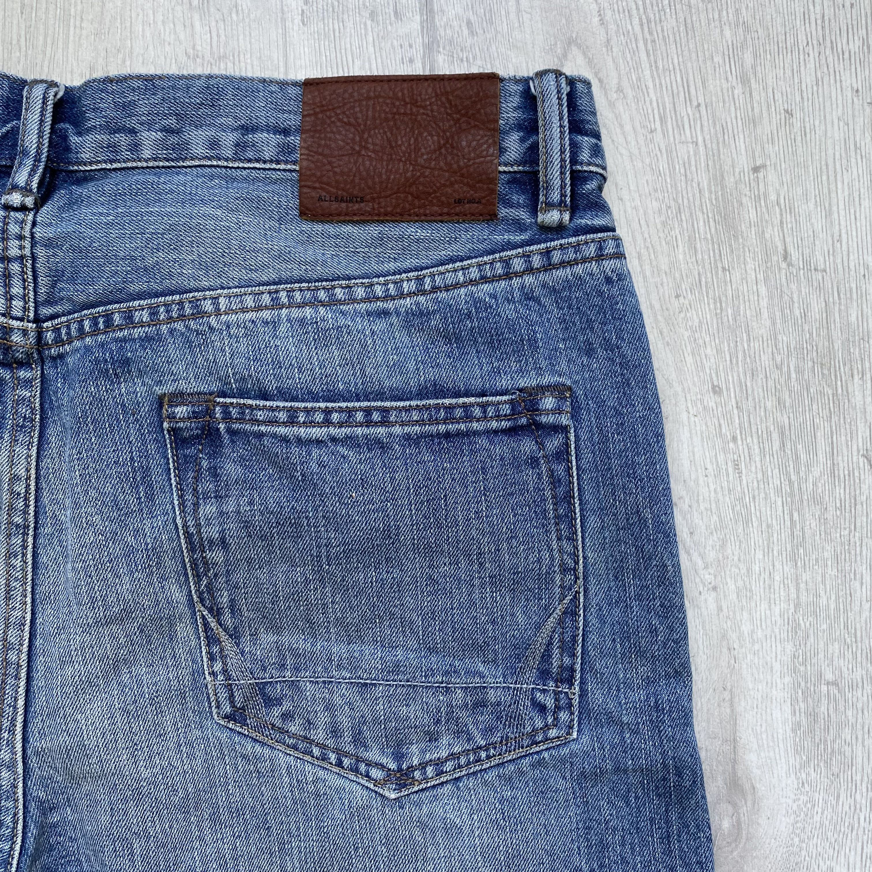 Allsaints Luxury ALLSAINT japanese Selvage jeans slim Denim pants Size US 34 / EU 50 - 10 Thumbnail