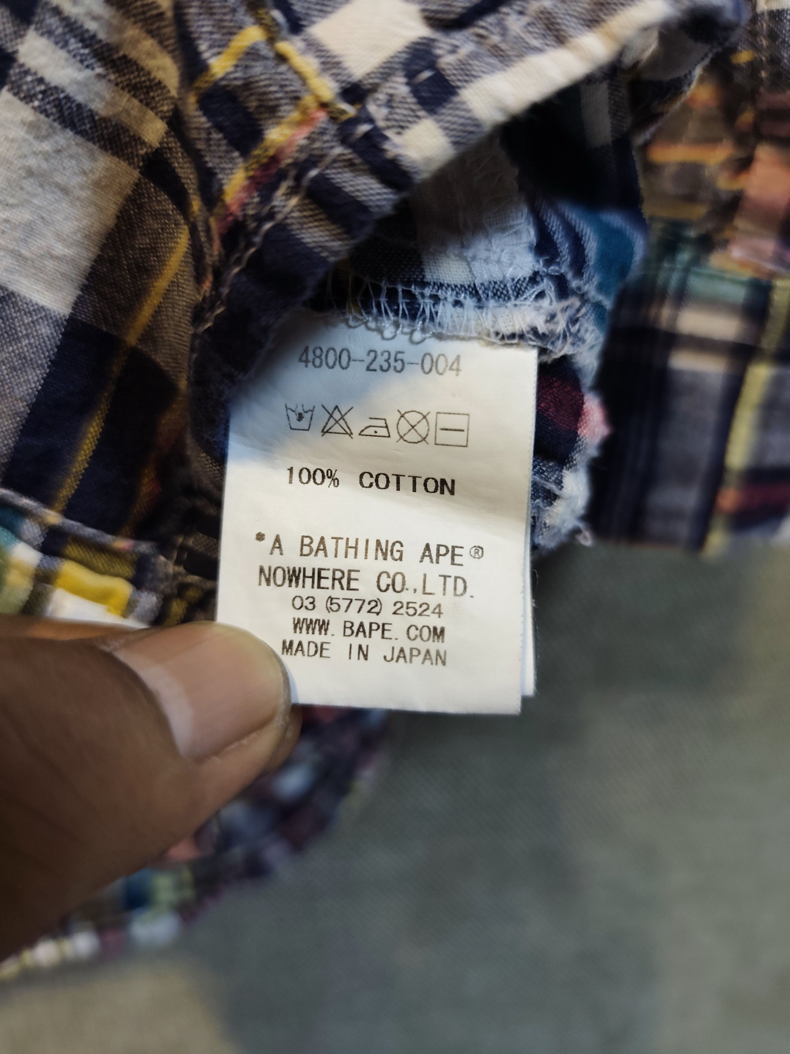 Bape Bape Pirate Store Flannel Patchwork Shirt Size S / US 4 / IT 40 - 9 Thumbnail