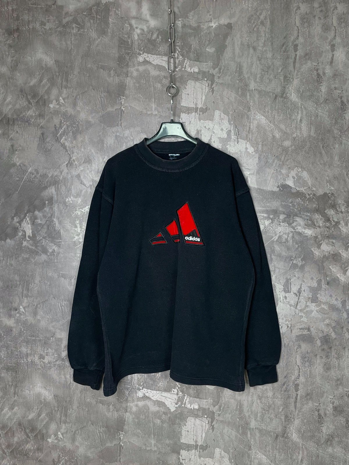 Other Vintage Adidas Big Logo Sweatshirt 90s Size US M / EU 48-50 / 2 - 1 Thumbnail