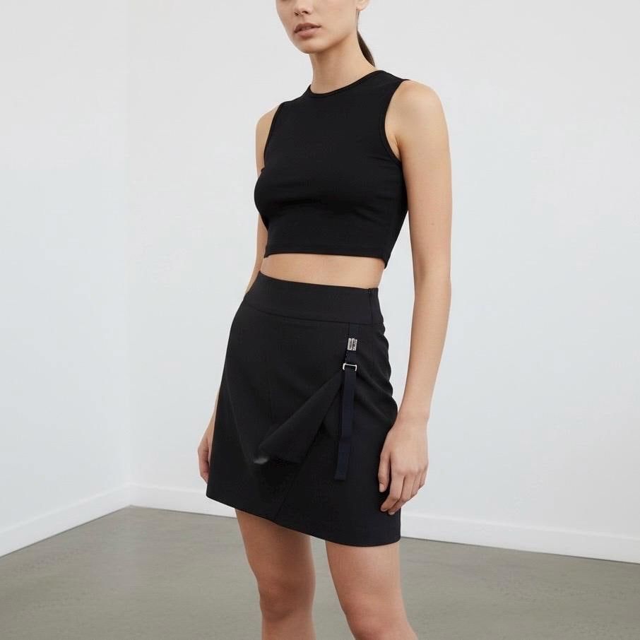 Cop Copine The Cop Copine Neutral Pleated Skirt Size 32" / US 10 / IT 46 - 4 Thumbnail