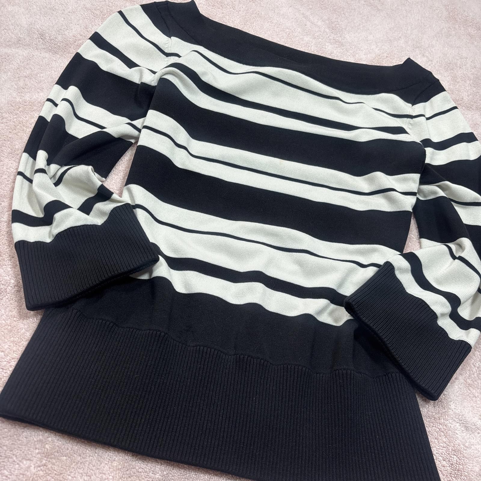 Other y2k striped structured wide neck top Size M / US 6-8 / IT 42-44 - 4 Thumbnail