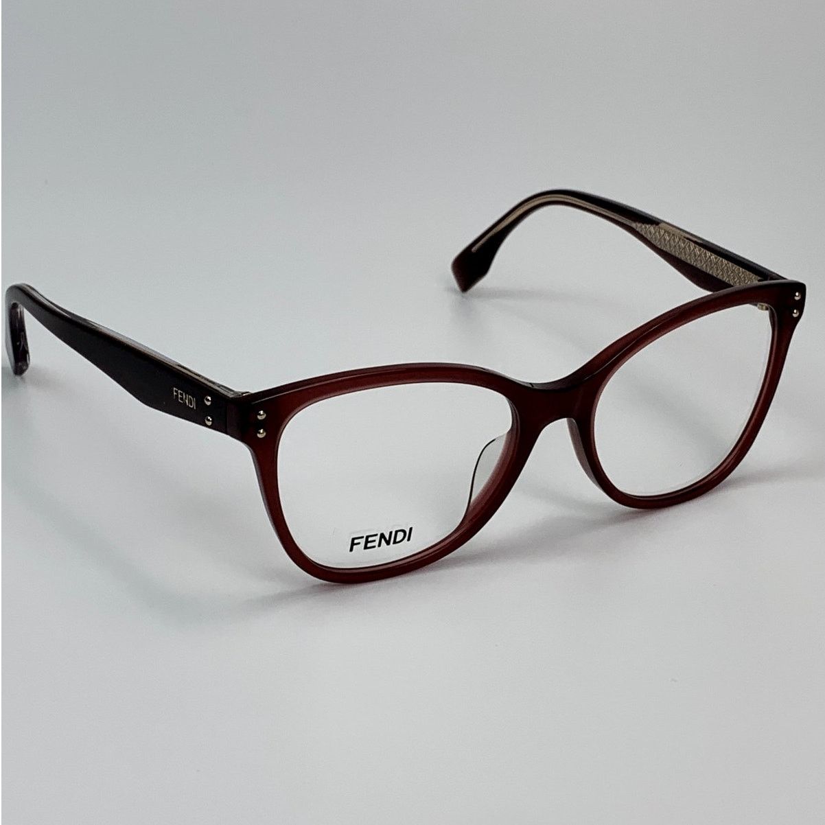 Fendi NEW Fendi Eyeglasses FE50006I 53069 Burgundy Women Authentic Size ONE SIZE - 8 Thumbnail
