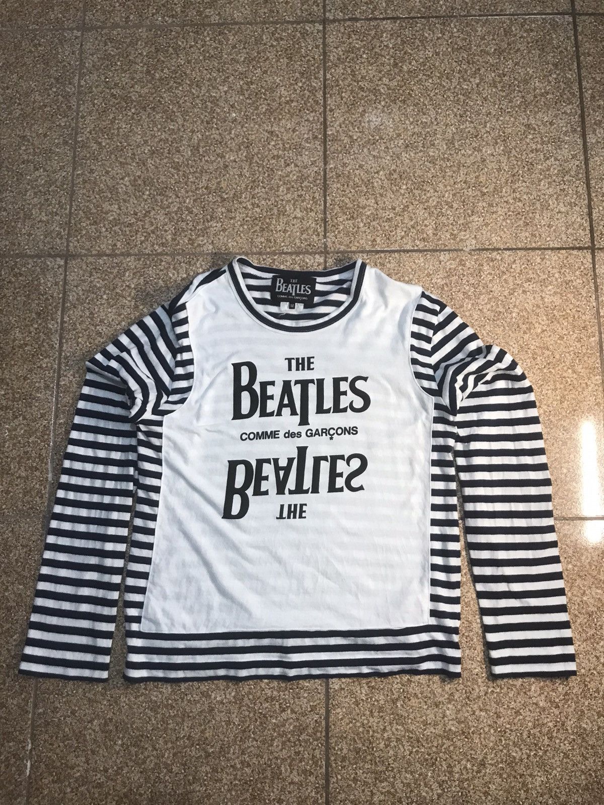 image of Band Tees x Comme Des Garcons The Beatles in White, Women's (Size Medium)