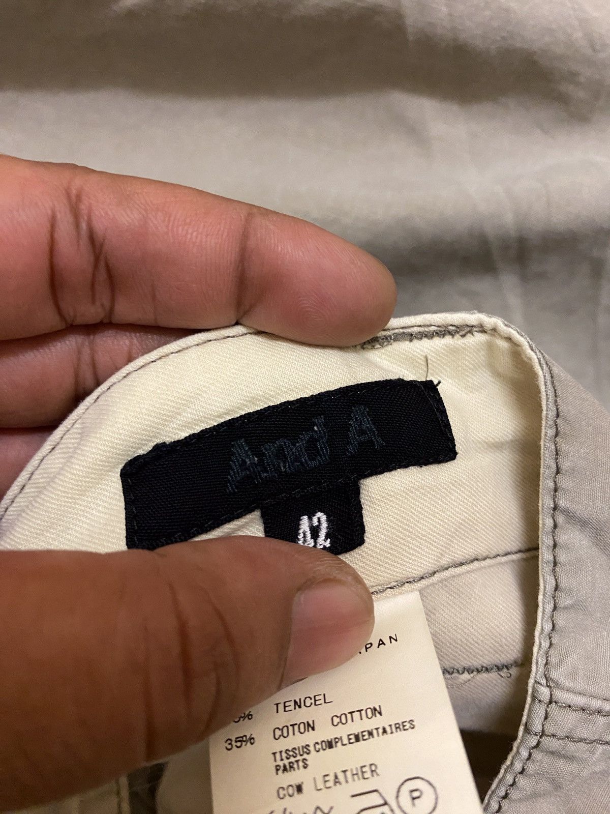 Japanese Brand And A Cargo Pants With Leather Detailing Size US 31 - 11 Thumbnail