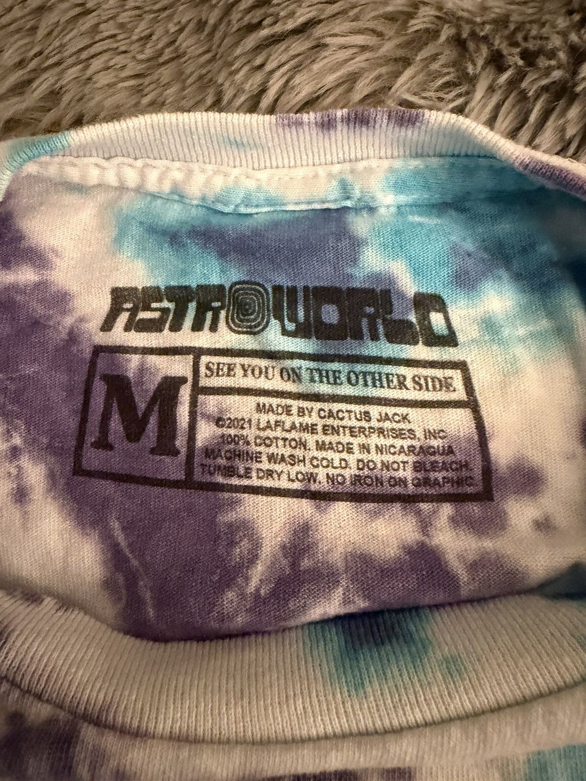 Travis Scott Travis Scott Astroworld 2021 Tie Dye T-Shirt Size US M / EU 48-50 / 2 - 3 Thumbnail