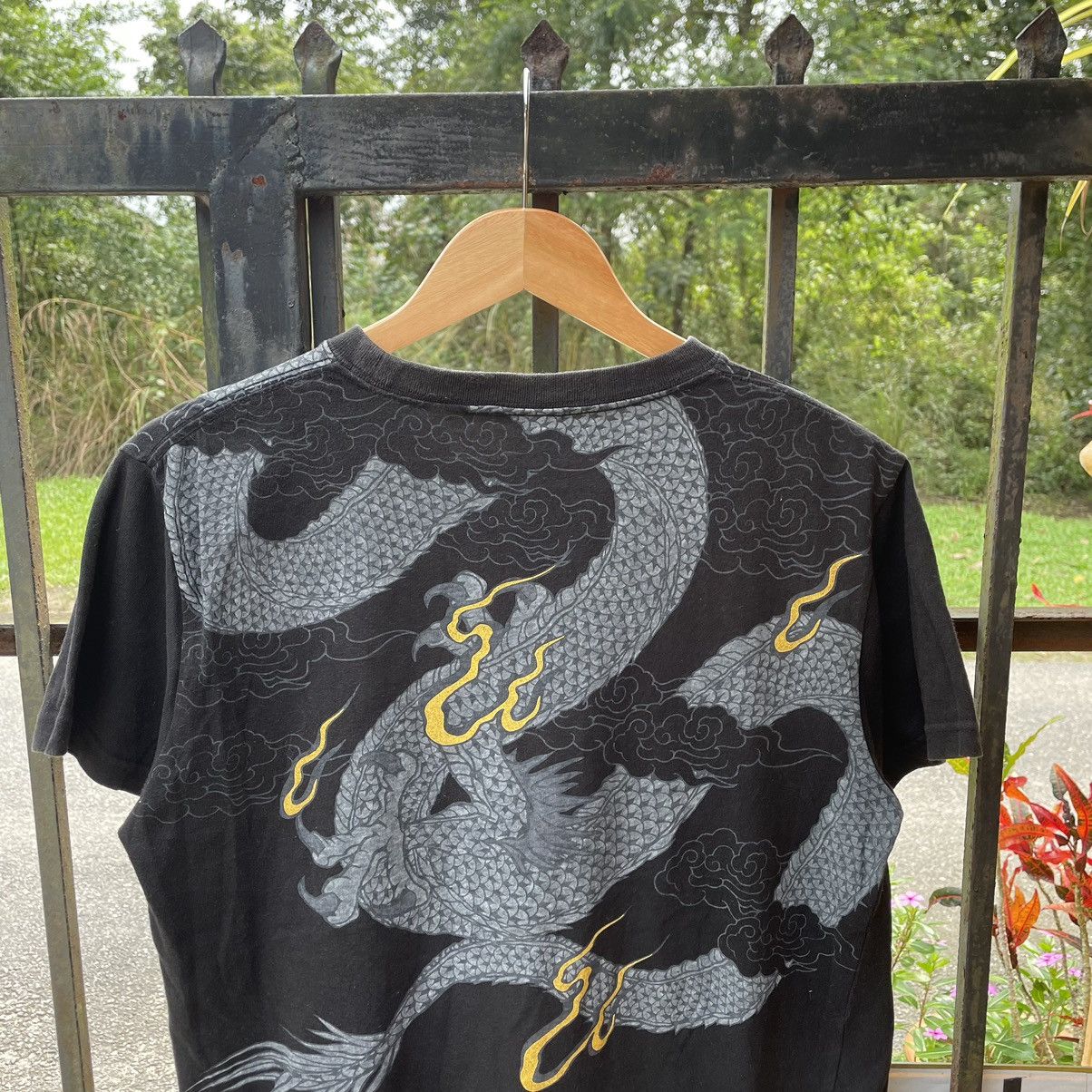 Japanese Brand × Vintage 🔥🇯🇵Bullet Noise Big Motive Dragon Sukajan Styles Tee Size US M / EU 48-50 / 2 - 3 Thumbnail