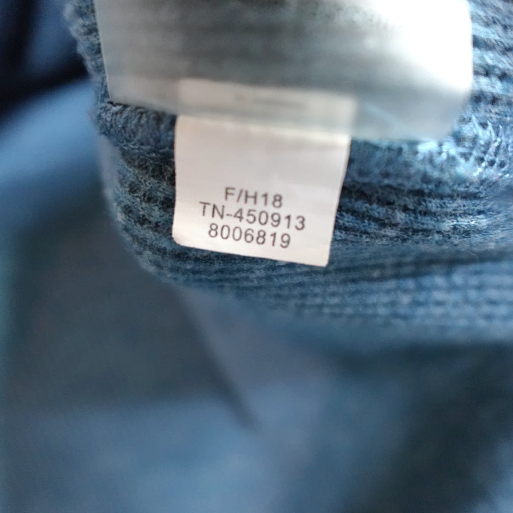Vintage Title Nine Womens Sweater Medium Blue Ribbed Thermal Hoodie Size M / US 6-8 / IT 42-44 - 6 Thumbnail