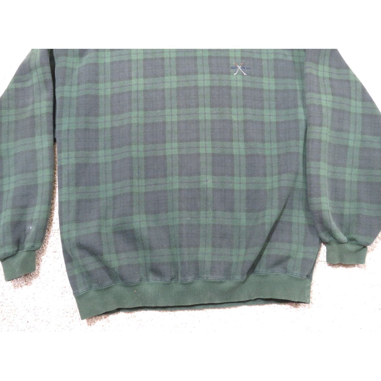 Big Dogs VINTAGE Big Dogs Sweater Shirt Mens M Green Plaid Golf Crew Neck Long Sleeve Pullover Heavyweight 90s Y2K Fall Winter Spring Size US M / EU 48-50 / 2 - 2 Thumbnail