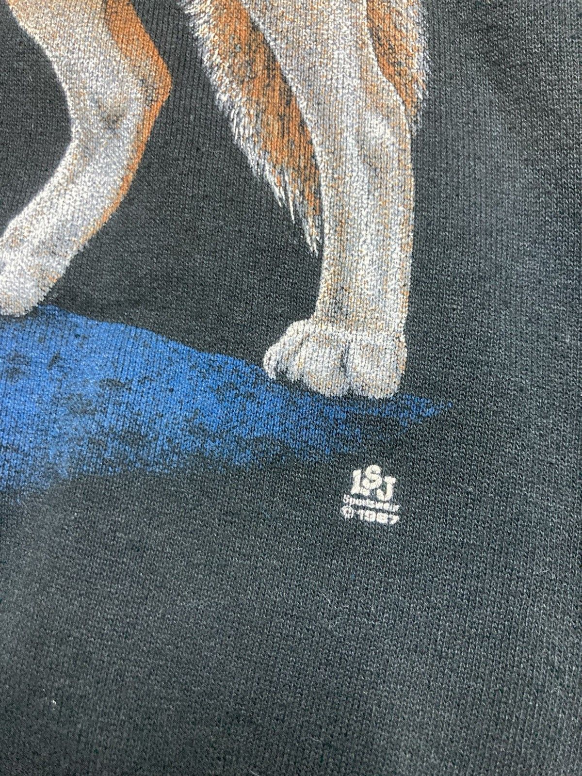 Vintage Vtg 80s sweatshirt wolf animal nature tee night moon medium Size US M / EU 48-50 / 2 - 3 Thumbnail