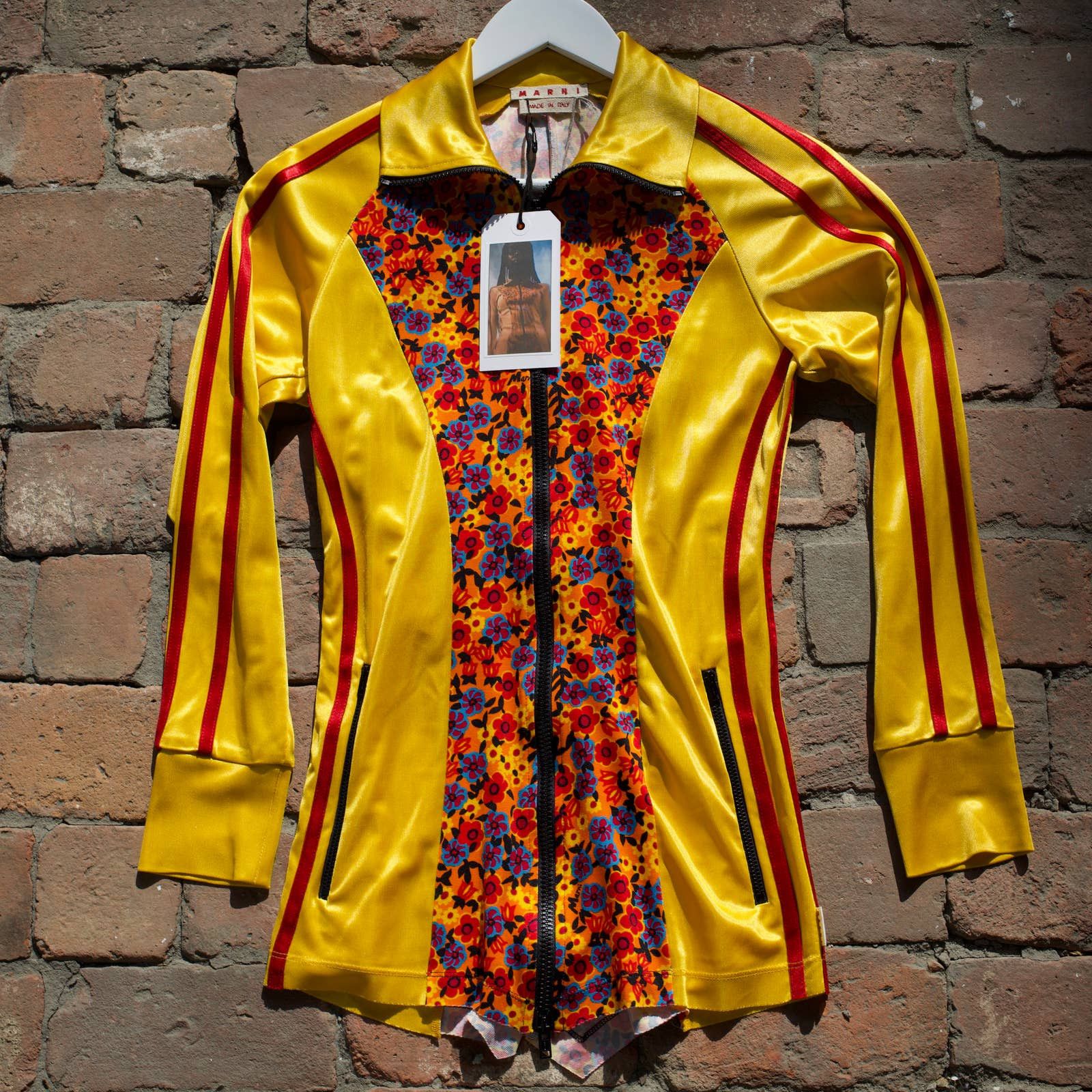 Marni Marni Flower Print Track Jacket - Yellow - Resort 2021 [New] Size S / US 4 / IT 40 - 1 Thumbnail