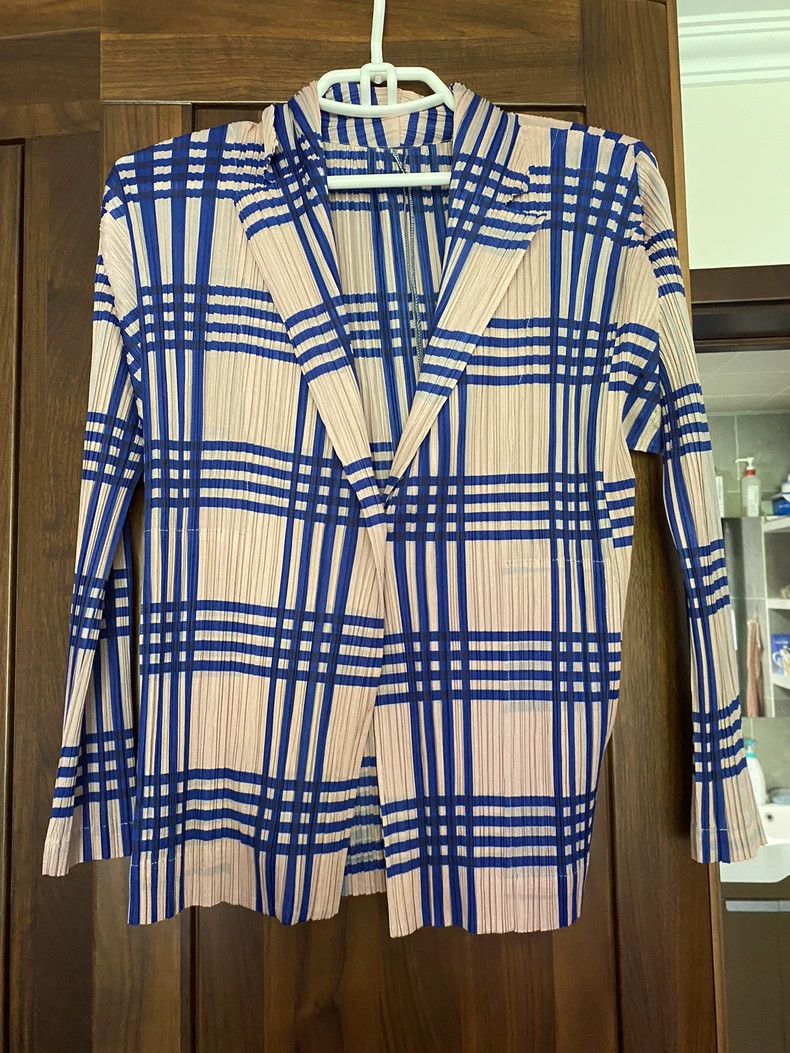 Issey Miyake Issey Miyake size:3 Blue and white checkered casual suit Size M / US 6-8 / IT 42-44 - 1 Thumbnail