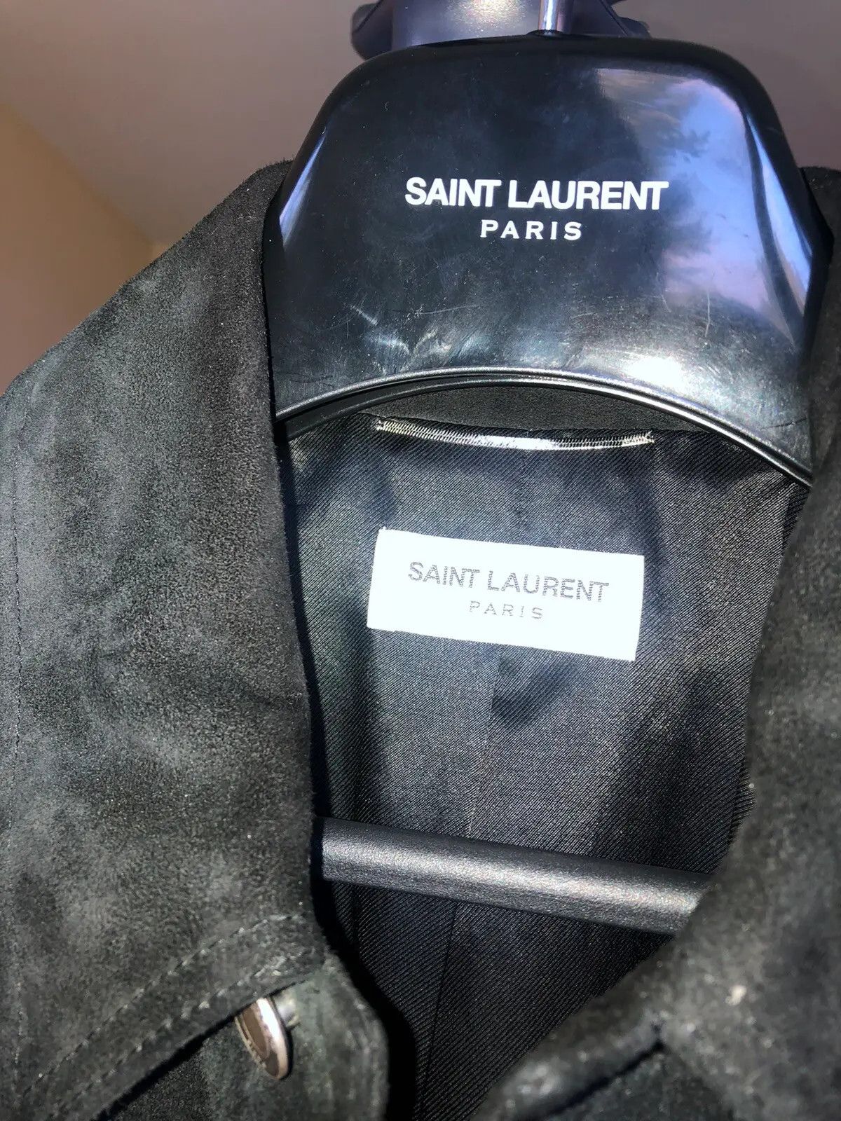 Hedi Slimane × Saint Laurent Paris *Rarest Saint Laurent x Hedi slimane Suede trucker jacket 46 Size US S / EU 44-46 / 1 - 5 Thumbnail