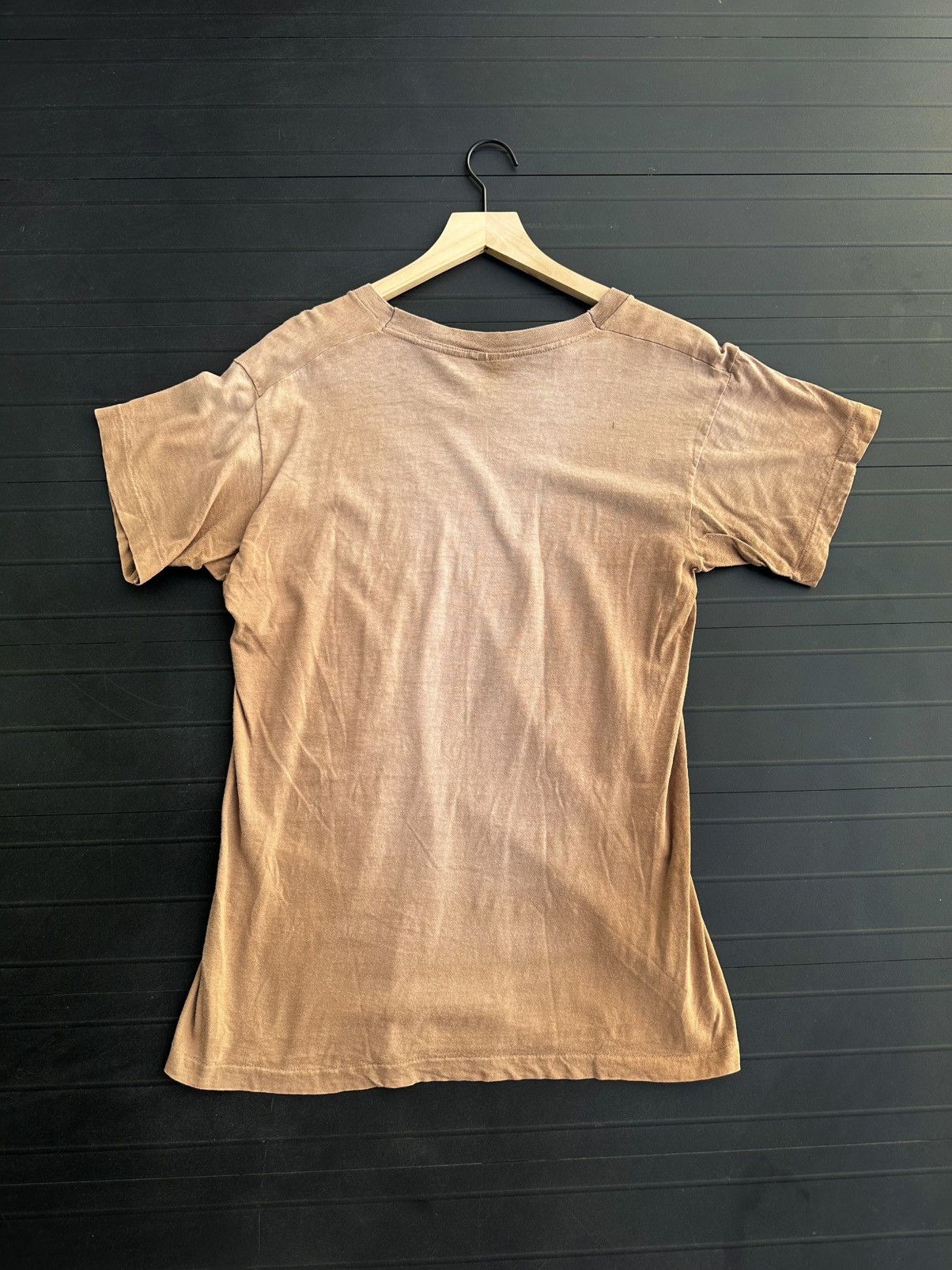 Vintage 90s Sun Faded Brown Blank Tee Size US M / EU 48-50 / 2 - 3 Thumbnail