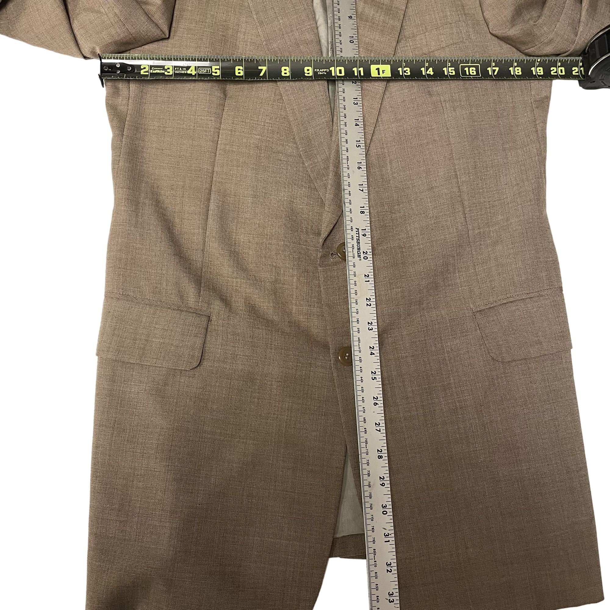 Other Vtg BESPOKE Brown Twill Sport Coat Hand Made Jacket Size 38L - 8 Thumbnail
