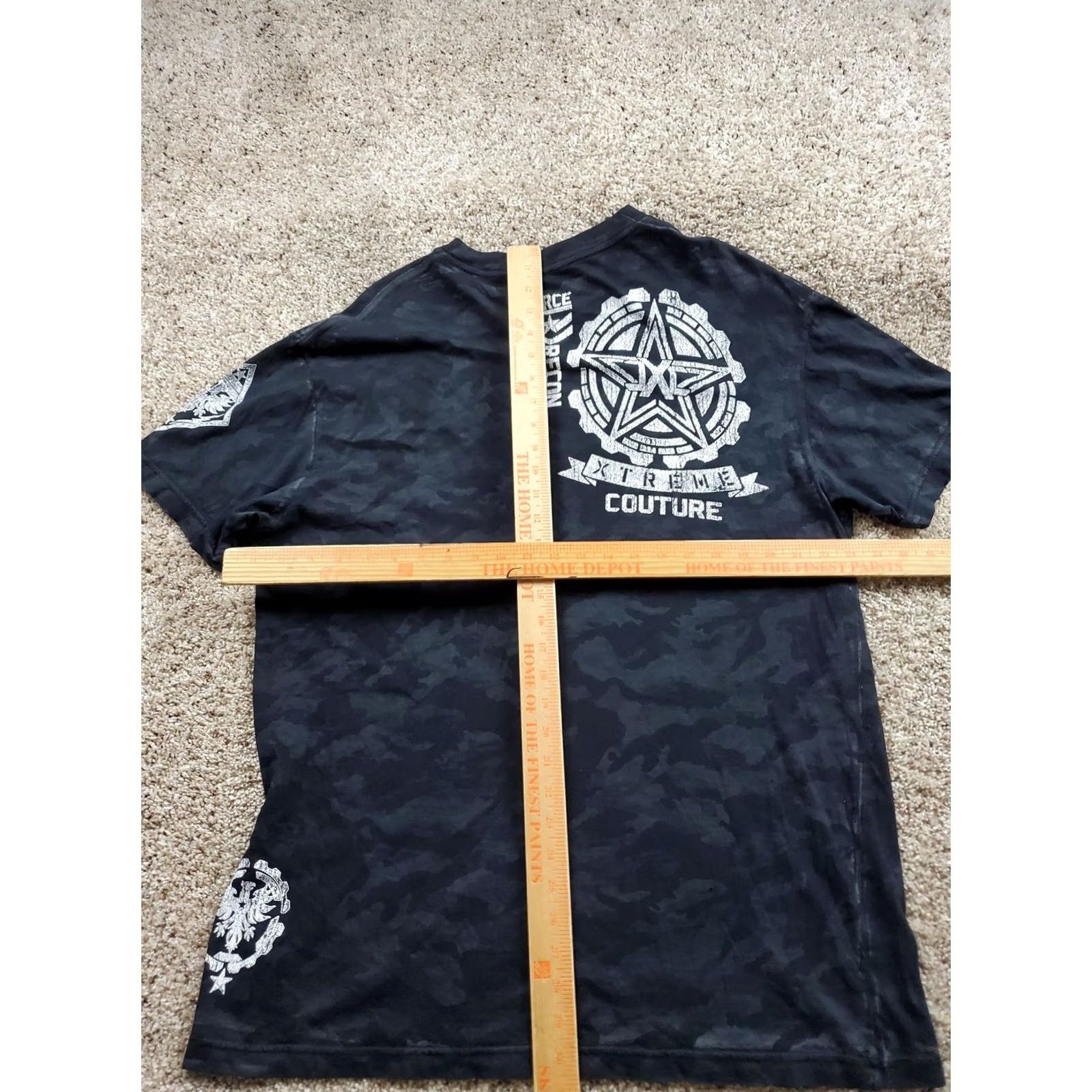 Vintage Xtreme Couture Shirt Mens 2XL Black Camo Force Recon Special Ops Tee Size US XXL / EU 58 / 5 - 6 Thumbnail