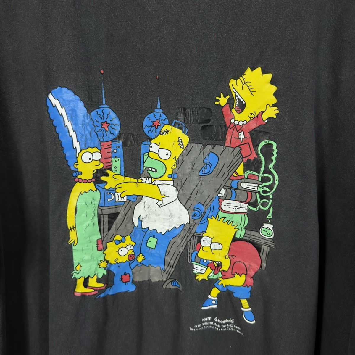 The Simpsons vintage the simpsons 2000 frankenshtein t shirt tee Size US XL / EU 56 / 4 - 4 Thumbnail