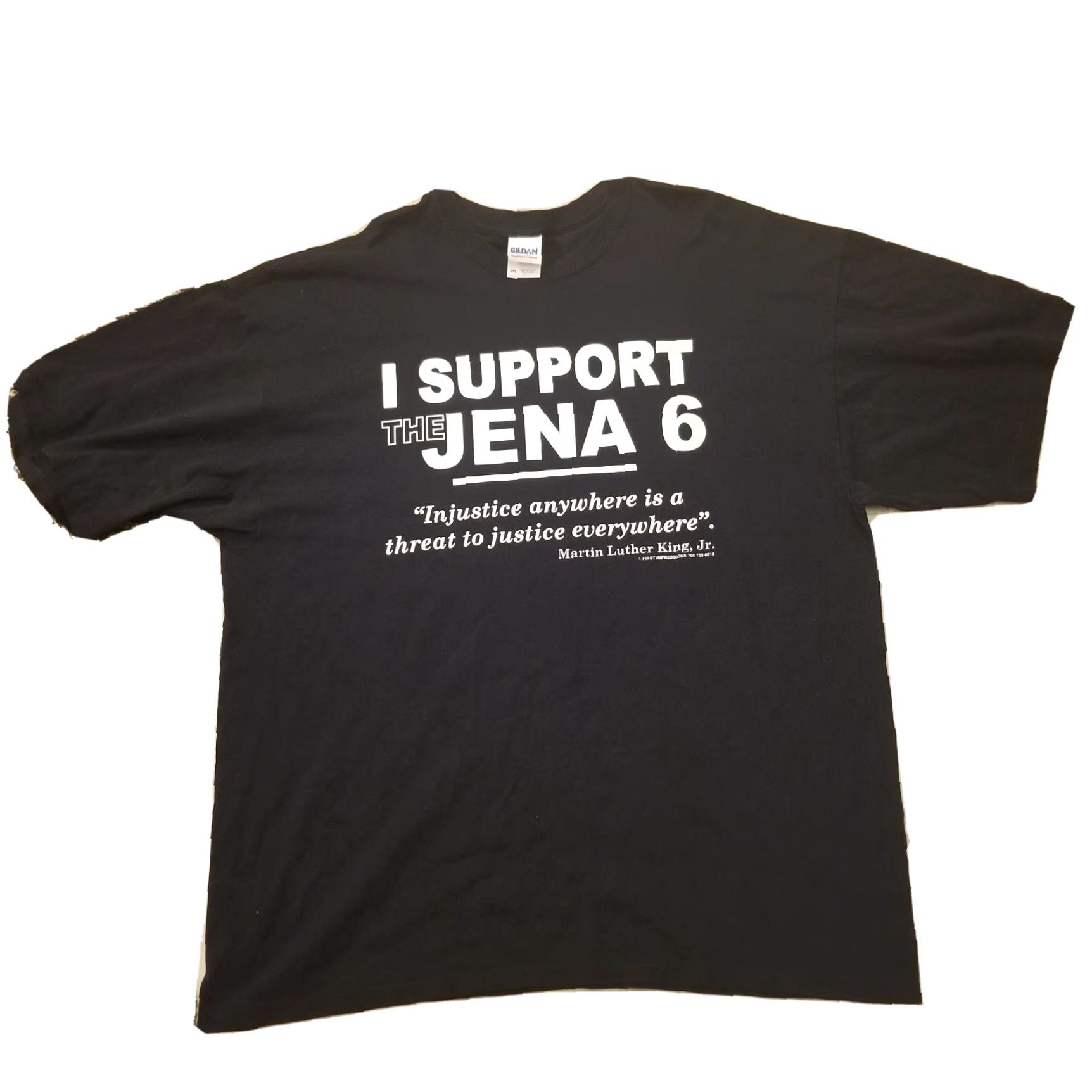 Gildan Retro Mens 2XL I Support the Jena 6 MLK Quote T Shirt Civil Rights Size US XXL / EU 58 / 5 - 2 Thumbnail