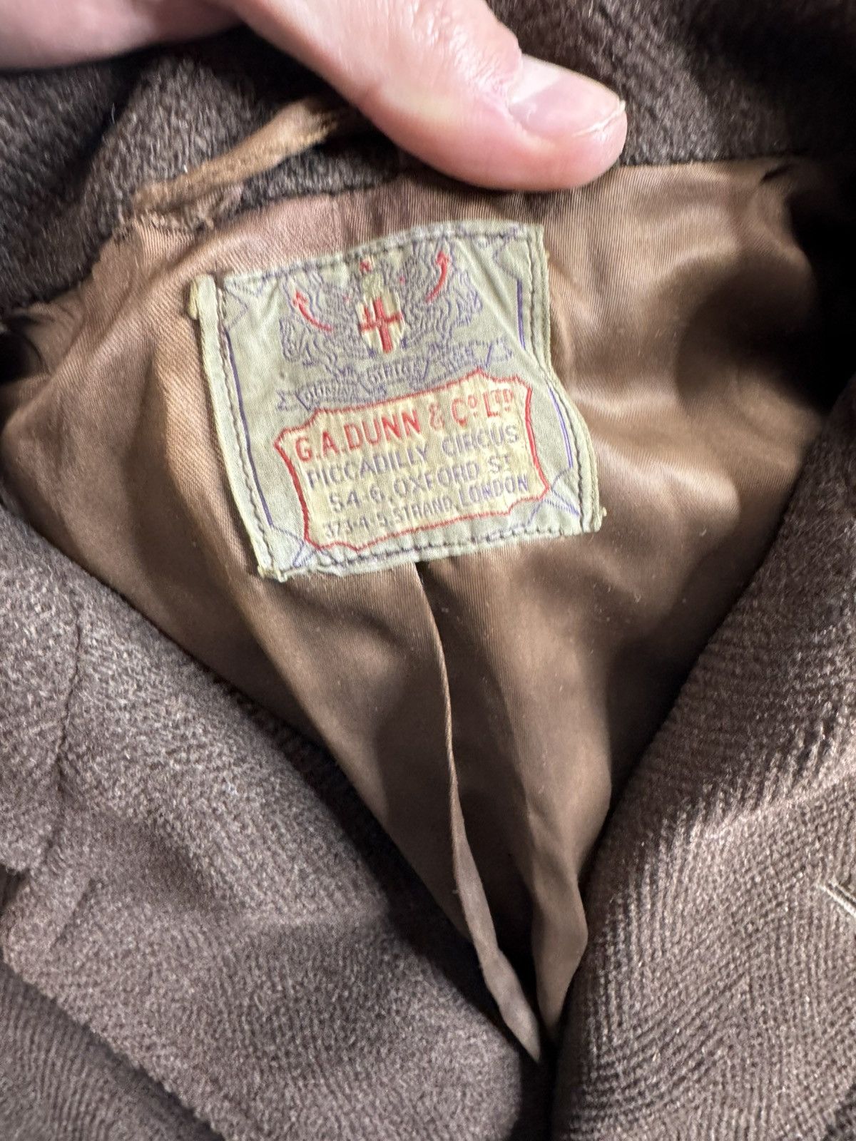 Japanese Brand × Vintage 1940-50's UK Vintage Dunn&Co. Wool Coat Size US M / EU 48-50 / 2 - 5 Thumbnail
