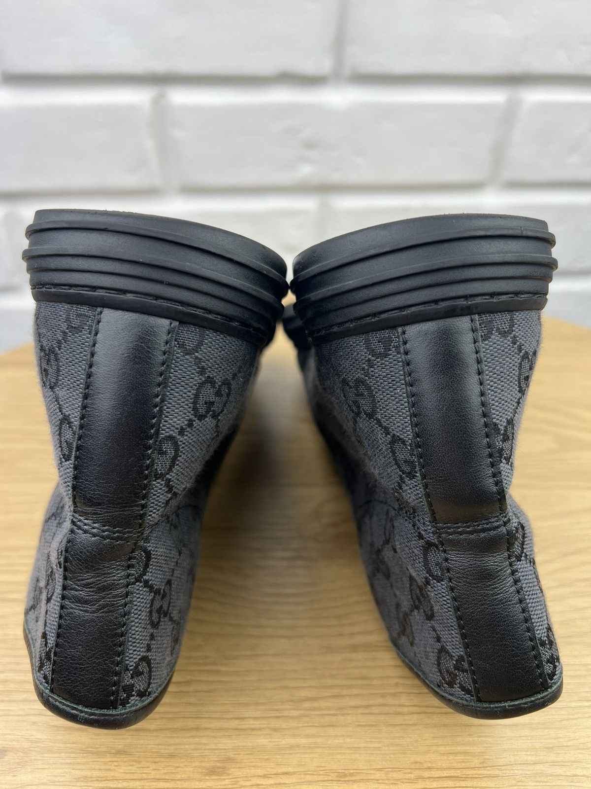 Gucci GUCCI Sneakers Hi Top Leather Shoes BROOKLYN GG Monogram Size US 7.5 / EU 40-41 - 12 Thumbnail
