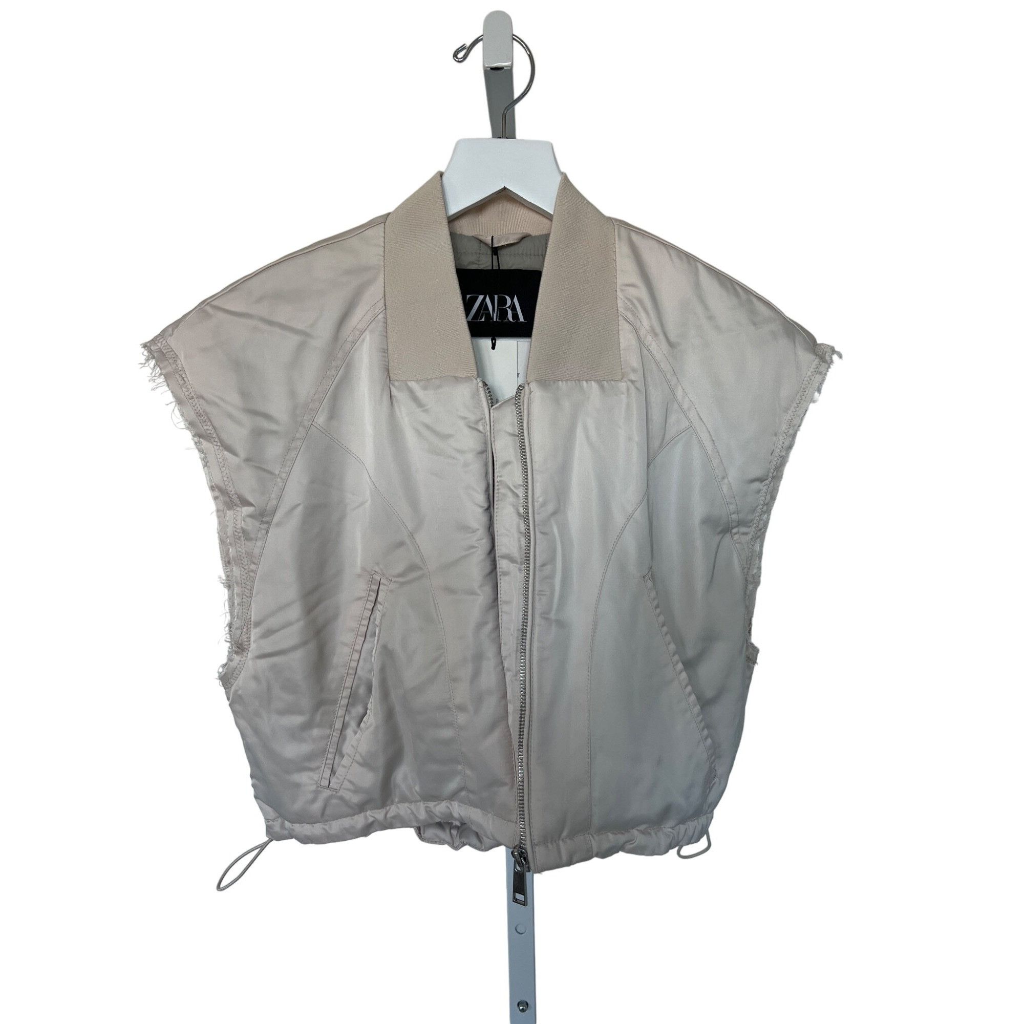 Zara Zara Water-Repellent Satin Sheen Vest Size XS / US 0-2 / IT 36-38 - 4 Thumbnail