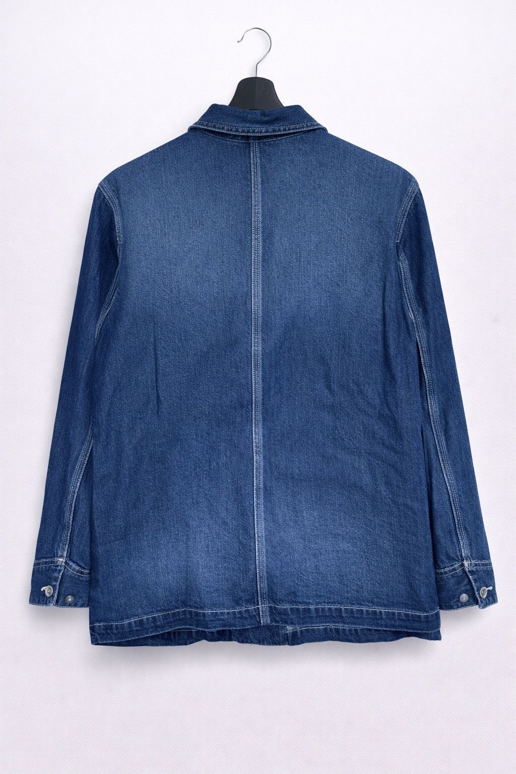 Japanese Brand Samansa Mos2 Jeans Indigo Denim Chore Jacket Workwear Style Size M / US 6-8 / IT 42-44 - 2 Thumbnail