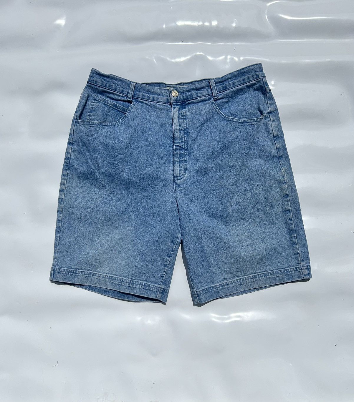 Other Vintage Fade Out Short Denim Jeans Made in Italy Size 46 EU Size US 36 / EU 52 - 1 Thumbnail