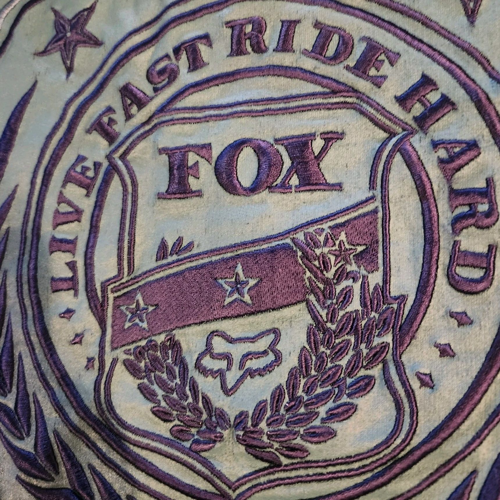 Fox Racing Fox Hoodie Full Zip Mens Large Honor Amongst Riders Blue Double Sided Size US L / EU 52-54 / 3 - 3 Thumbnail