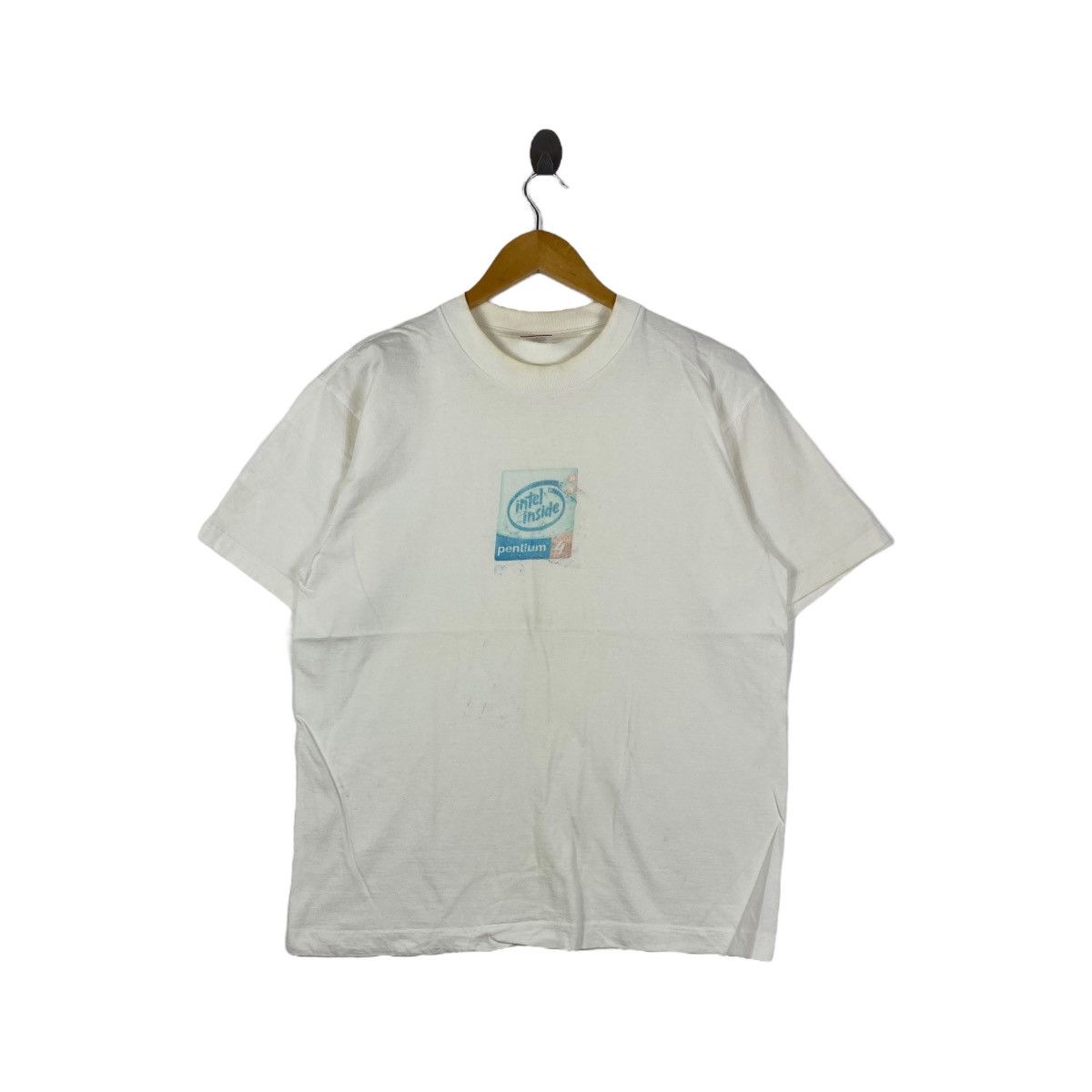 Vintage Vintage INTEL INSIDE Pentium 4 T-Shirt Vintage Clothing Size US L / EU 52-54 / 3 - 1 Thumbnail