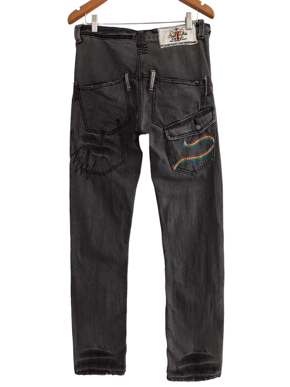 Japanese Brand Spiff Bullitt Rock Resound Through Your Heart Denim Jeans Size US 32 / EU 48 - 1 Thumbnail