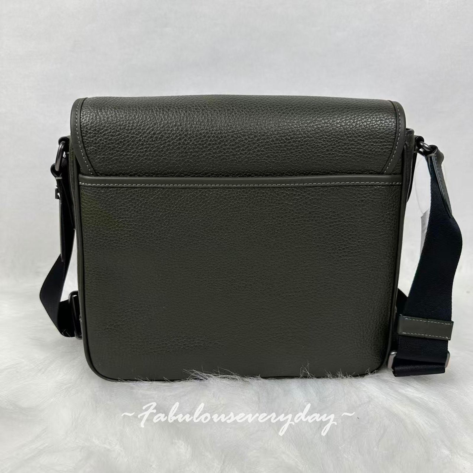 Coach Coach Men's Sprint Map 25 Crossbody Leather/Uniform Green Size ONE SIZE - 3 Thumbnail