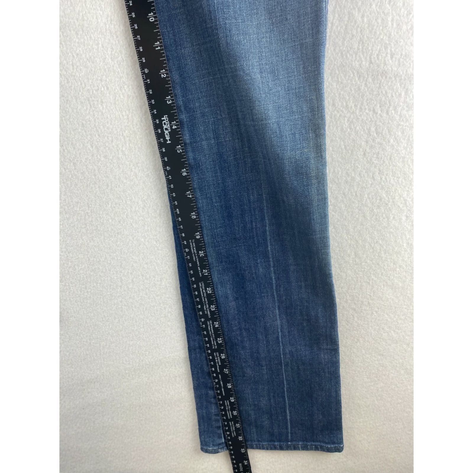 7 For All Mankind 7 for all Mankind Jeans Womens 28 Bootcut Denim Blue 5-Pocket Pockets Belt Loops Flap Pockets Made In USA Vintage No Regular Fit Modern Style Size 28" / US 6 / IT 42 - 5 Thumbnail