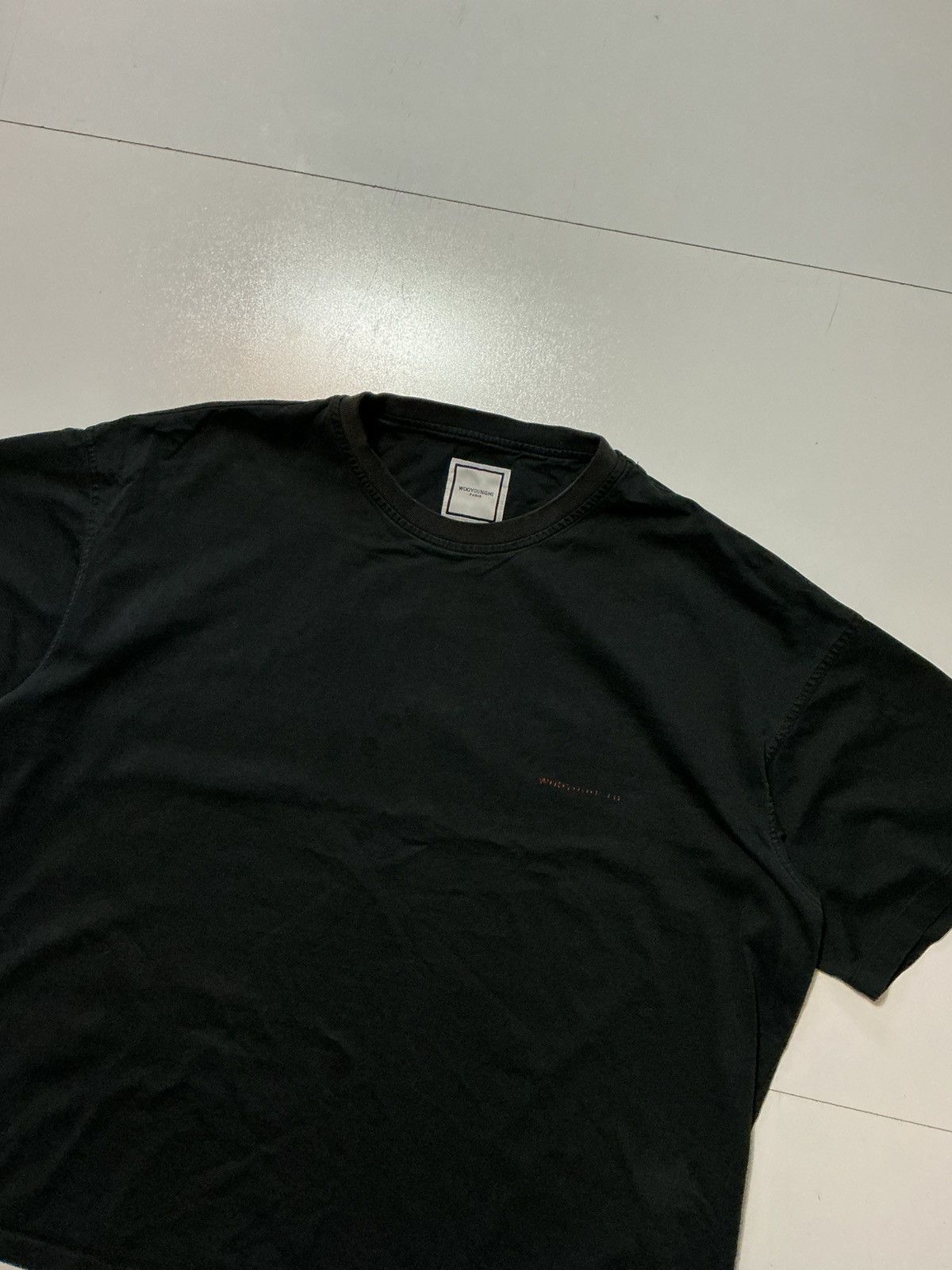 Wooyoungmi Wooyoungmi Paris Mysterious Black Graphic Crewneck T-Shirt Size US L / EU 52-54 / 3 - 3 Thumbnail