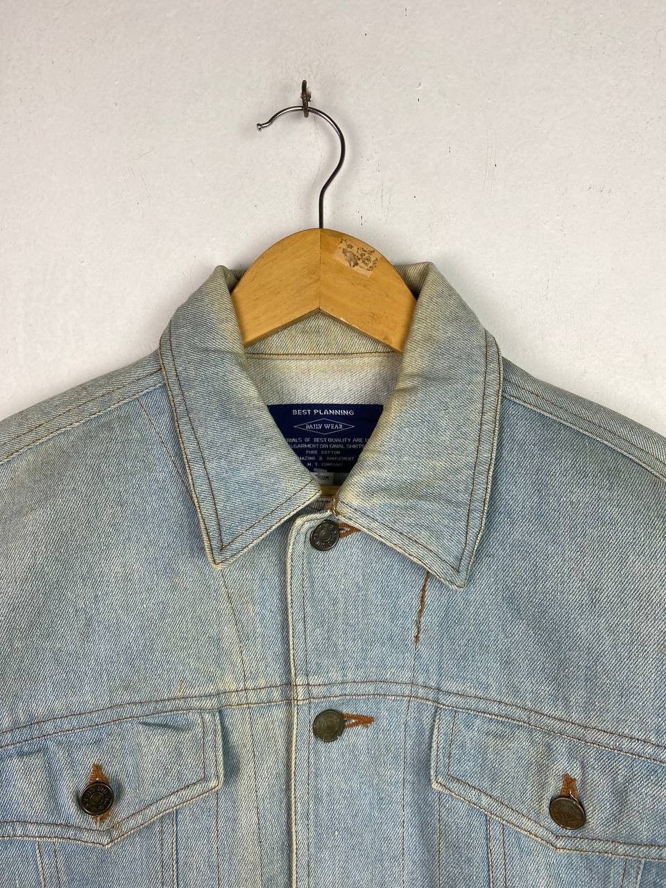 Japanese Brand vintage japanese brands denim jacket nice design Size US M / EU 48-50 / 2 - 2 Thumbnail