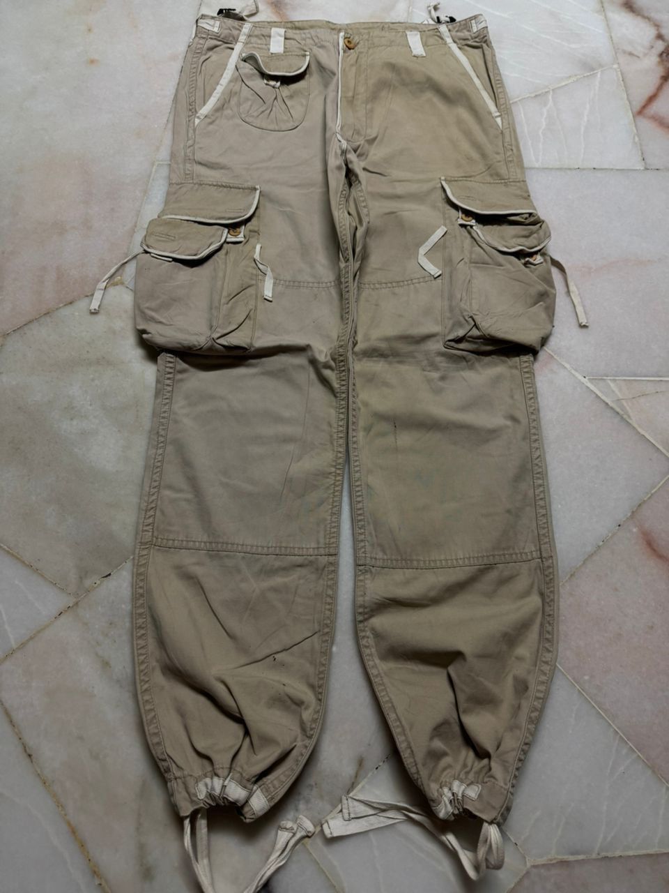 PPFM 💥Insane💥90s Japanese Bondage Parachute Thrashed Faded Cargo Size US 33 - 10 Thumbnail