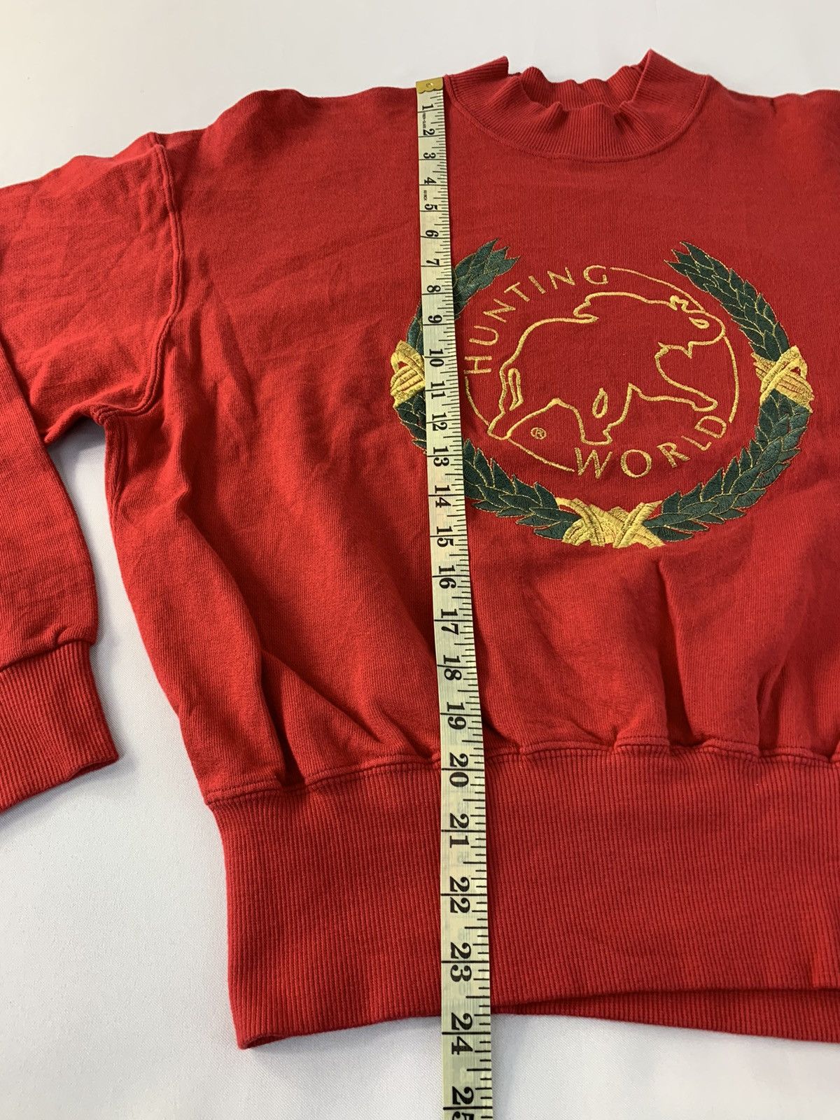 Vintage Hunting World New York Pullover Embroidery Logo Design Size US L / EU 52-54 / 3 - 9 Thumbnail