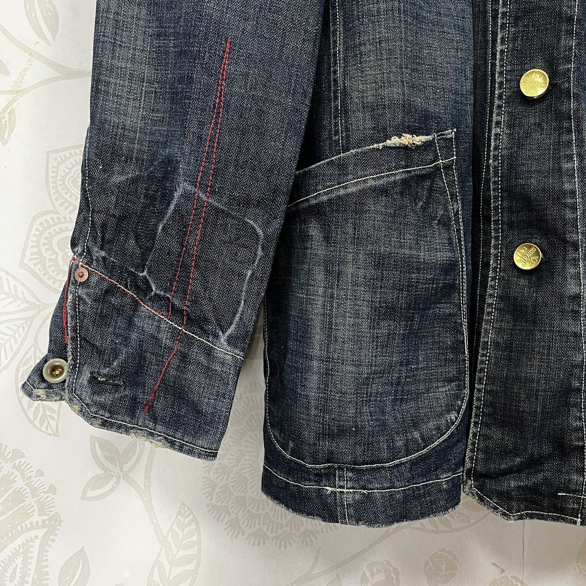 Levi's × Levi's Made & Crafted × Vintage Levis Redloop Chore Jacket Hidden Rivet Buttons Size US L / EU 52-54 / 3 - 8 Thumbnail