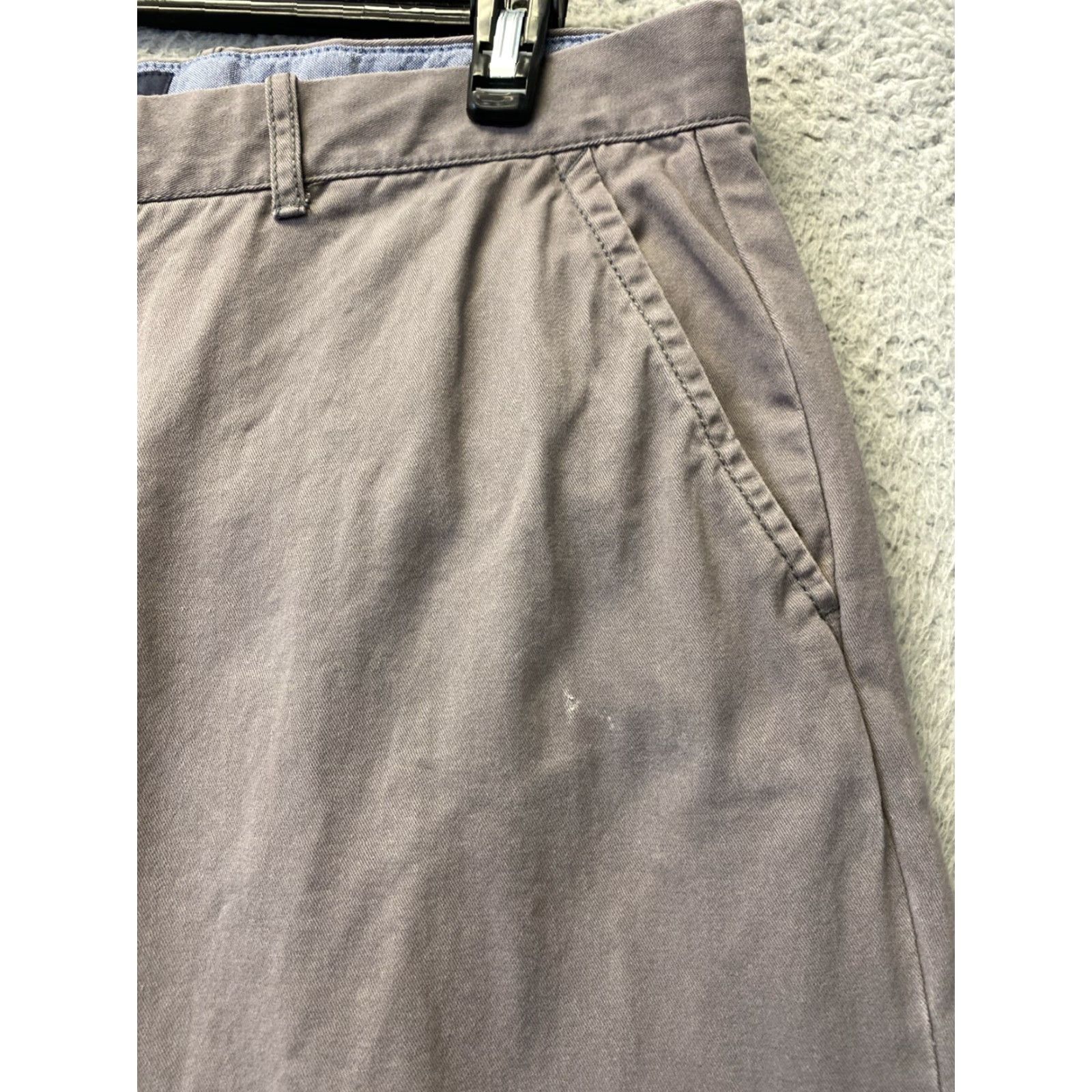 Tommy Hilfiger TOMMY HILFIGER Chino Pants Men's 36x32 Gray Straight Classic Casual Regular Fit Size US 36 / EU 52 - 3 Thumbnail