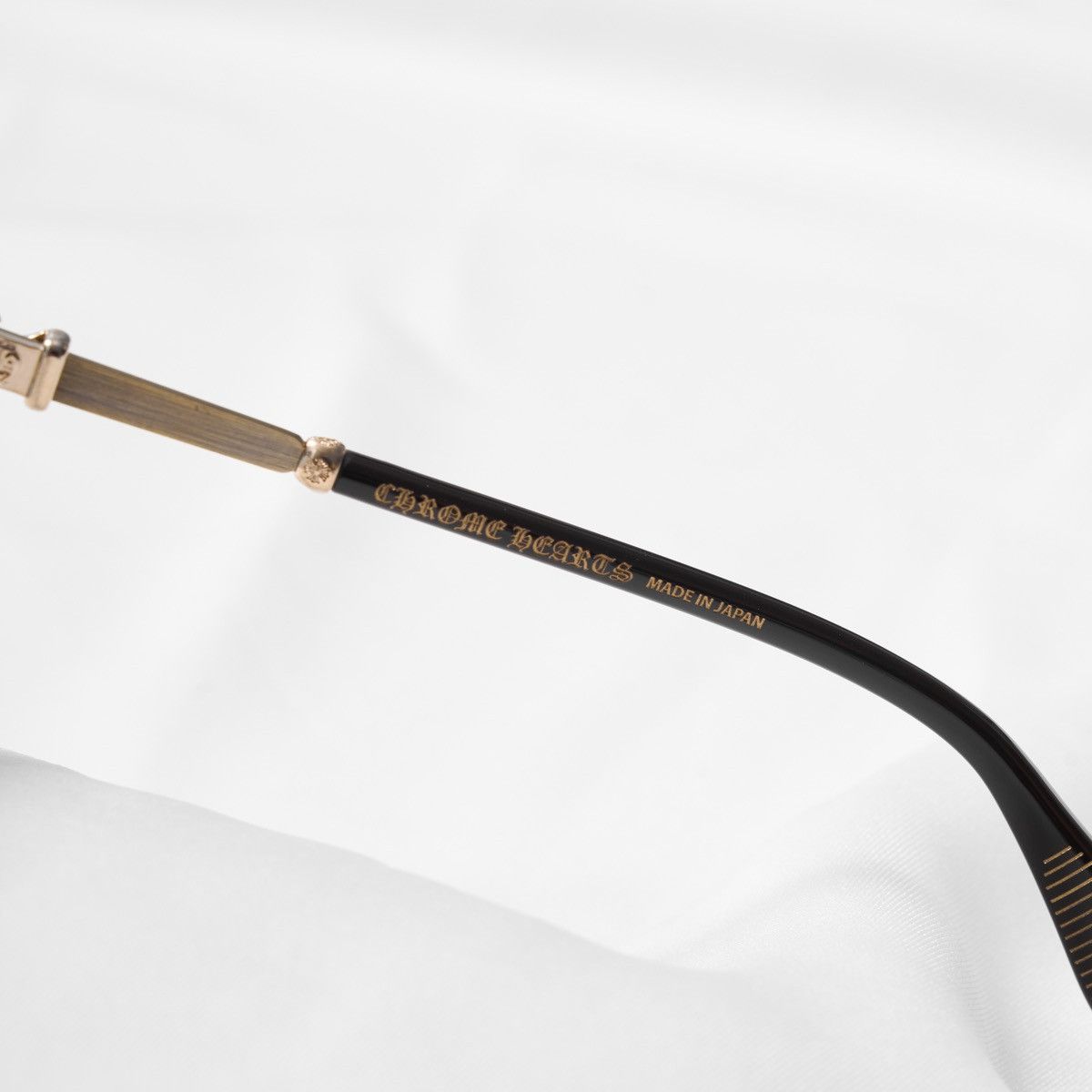 Chrome Hearts CHROME HEARTS BONENNOISSEUR II CLASSIC BROWN - ANTIQUE GOLD GLASSES Size ONE SIZE - 4 Thumbnail