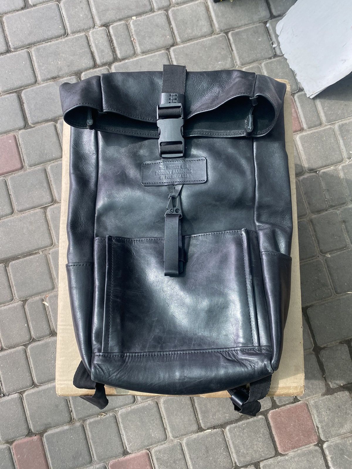 Leather Polikov Lab Black Leather Backpack Japanese Brand Size ONE SIZE - 1 Thumbnail