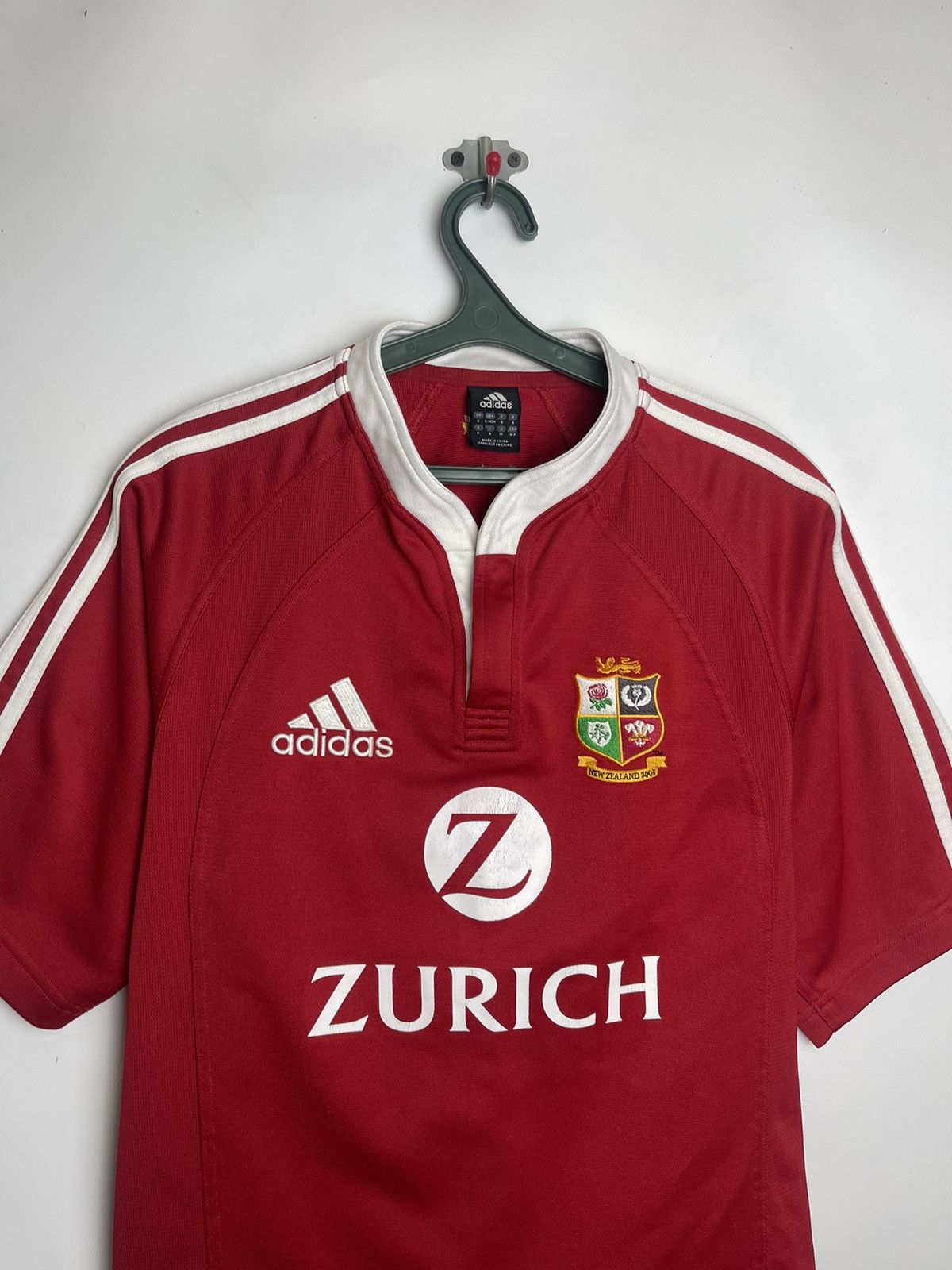 Adidas × Vintage 2005 Adidas NEW Zealand Tour ZURICH Rugby Union Jersey Size US S / EU 44-46 / 1 - 2 Thumbnail
