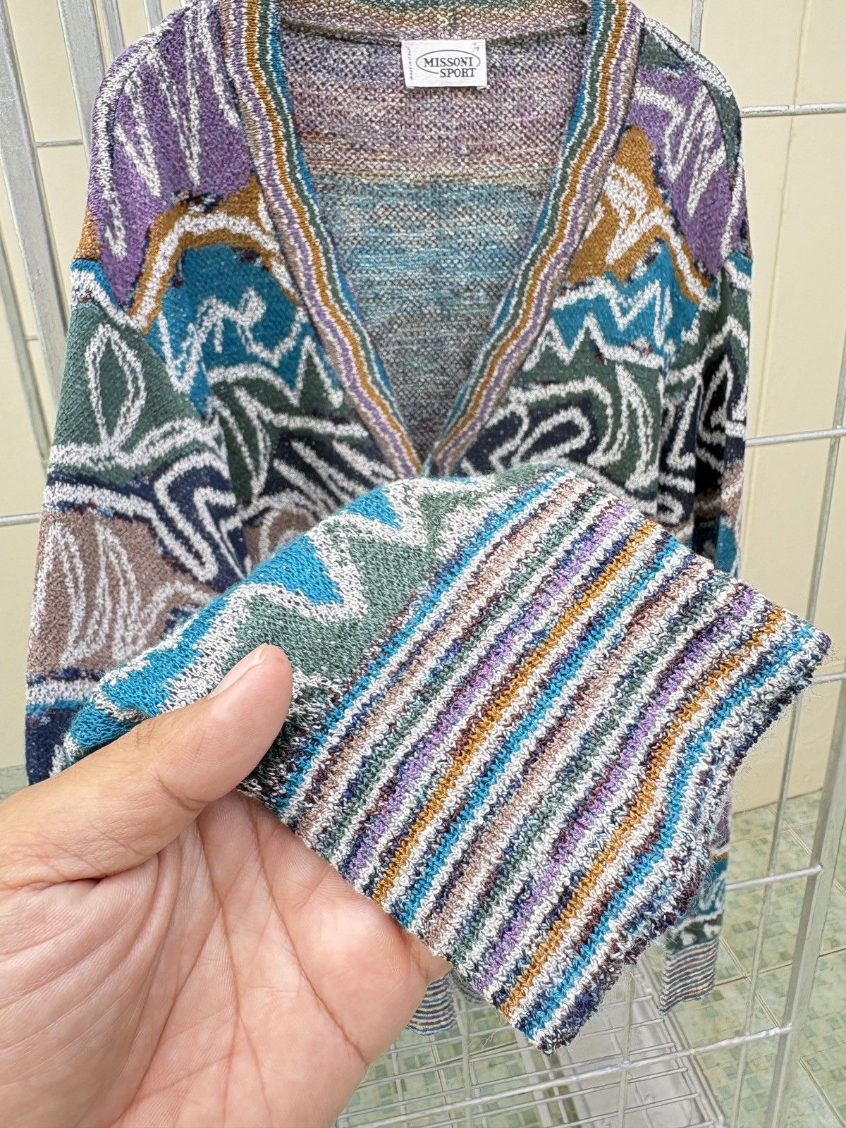 Missoni Missoni multicolor abstract knitted cardigan Size US M / EU 48-50 / 2 - 7 Thumbnail